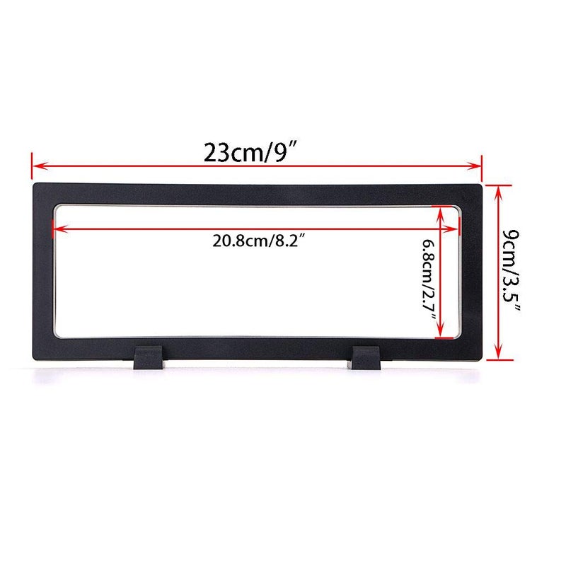 Skelang 3 Pcs 3D Floating Display Case, Black Display Stand Holder 9"Ã—3.54"Ã—0.75"(LÃ—WÃ—H Suspension Frame for AA Medallion, Antique Challenge Coins, Chip, Jewelry, Pin - Image 5